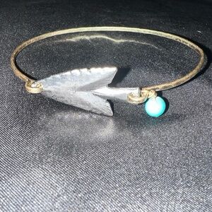 Silver Arrow Bangle Bracelet